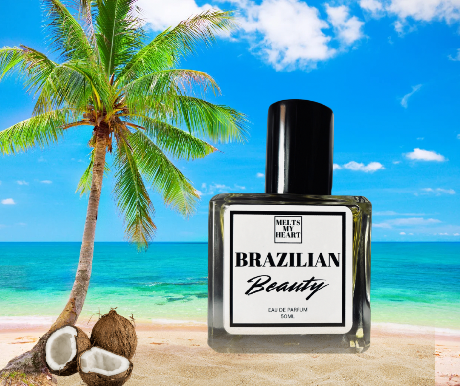 Brazilian beauty inspired by sol de Janeiro, with tropical notes of pistachio, caramel, coconut and vanilla