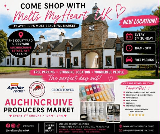Auchincruive Producers Market Ayr – Luxury Wax Melts & Home Fragrance in Ayrshire