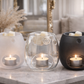 Luxury  Glass Wax Melt Burner – Handblown Tealight Oil Burner | Wax Melt Warmer UK