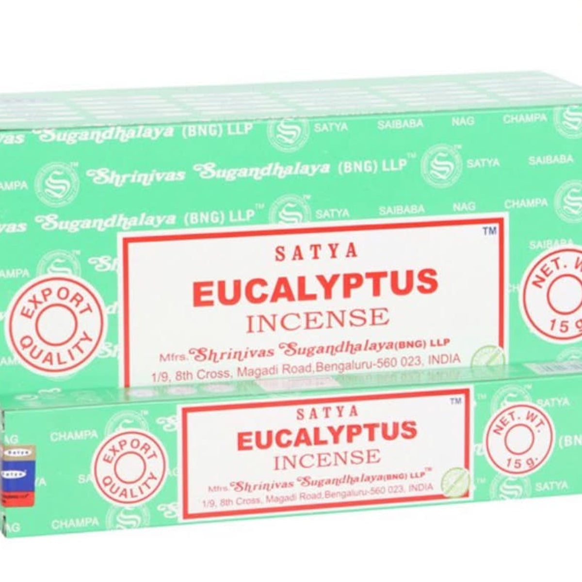 box of Satya Eucalyptus Incense by Satya
